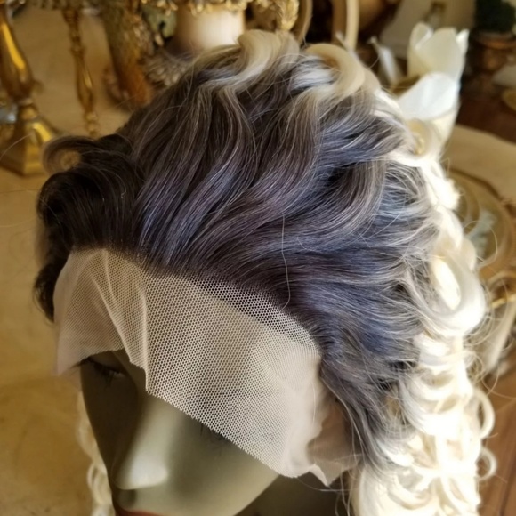 Ombre Blonde Curly Lace Front Wig